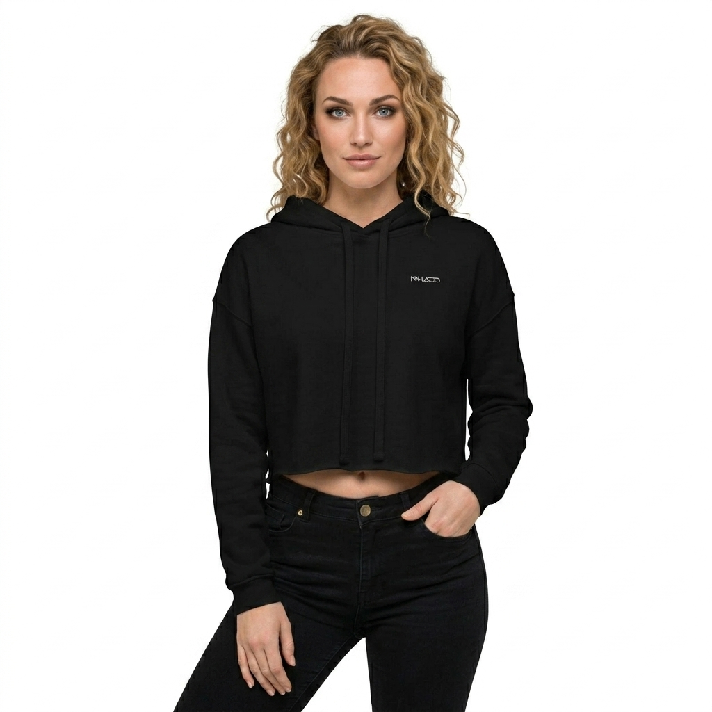 Woman - Crop Hoodie - Oliveira