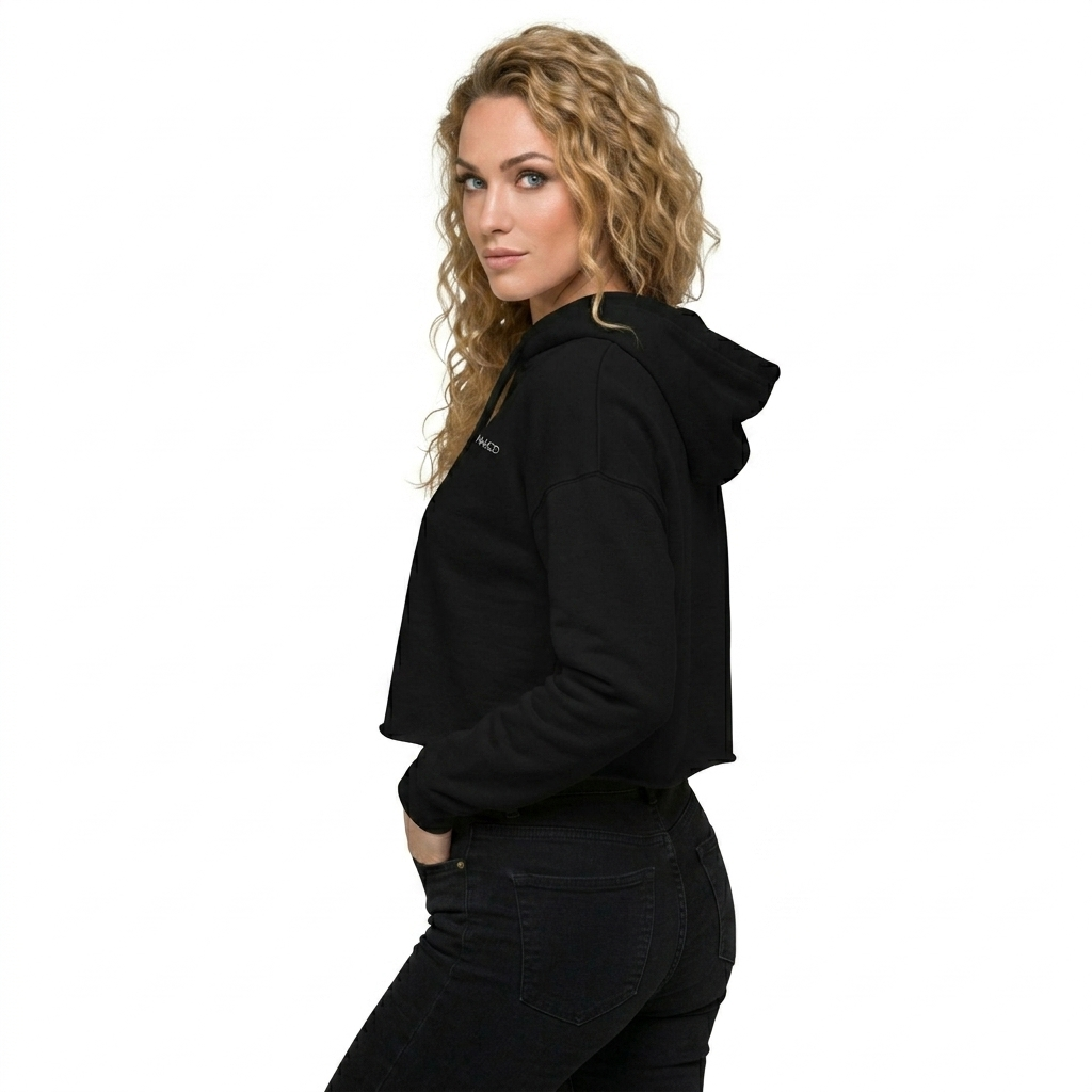 Woman - Crop Hoodie - Oliveira